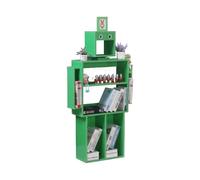 BZJPRFC Bibliothèque Créative, Étagères sur Pied for Enfants, Organiseur De Jouets en Bois, for Salon, Chambre À Coucher, Bureau, Capacité De Charge 150 Kg(Green)