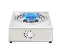 BZJPRFC Cuisinière À Gaz 37 Cm, Cuisinière À Gaz 5,2 KW, Cuisinière À Conversion Gaz/gaz LP, Régulateurs D'intérieur en Acier Inoxydable for Restauration, avec Protection Anti-Extinction(LPG)
