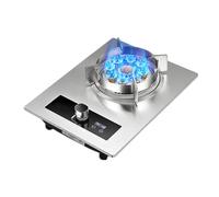 BZJPRFC Cuisinière À Gaz, Cuisinière À Gaz Portable 5,2 KW, Cuisinière De Conversion Gaz/gaz LP, Support De Casserole en Fonte De Verre Trempé, avec Protection Anti-Extinction, for À Domicile(NG)