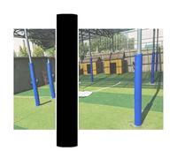 BZJPRFC Rembourrage De Panier De Basket-Ball Robuste, Enveloppes De Poteaux Ronds Extérieurs, Coussin De Protection Toutes Saisons, Facile À Installer Et À Enlever(Black,Diameter 5.5inch)