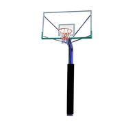 BZJPRFC Rembourrage De Poteau De Basket-Ball De 5,9 Pieds De Haut, Rembourrage De Poteau Robuste Enveloppant Autour du Poteau Rond for Le sous-Sol(Black,Diameter 6.5inch)