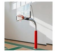 BZJPRFC Rembourrage De Poteau De Basket-Ball for 5,9 Pieds De Haut, Poteau De sous-Sol Enveloppant La Couverture De Colonne, Coussinets De Poteau De Sécurité Ronds Extérieurs(Red,Diameter 6.5inch)