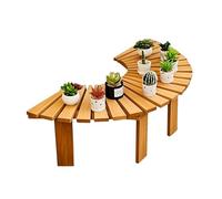 BZJPRFC Support De Fleurs for Balcon De Jardin, Banc d'arbre Semi-Circulaire, Siège Décoratif for Mobilier D'extérieur, Forme Extensible À L'infini(Color2)