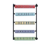 BZJPRFC Support De Rangement Mural À 5 Niveaux for Rouleaux De Tissu, for Films Et Papiers Peints, for Voiture, Capacité De Charge: 80kg(Black,75x15x60cm)