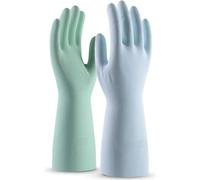 BZKSER 2 Paires Gants Menage, Gant de Nettoyage, Gant de Protection, Gants Latex, Gants Vaisselle, Home Disinfection Dust Removal Gloves，pour la cuisine, la lessive（2 paires M）