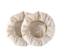 BZKSER 2 pcs Panier du Pain Doublure,Pain Rond du Pain Doublure,Tissu Lin,Panier de Fermentation du Pain Corbeille à Pain Moule,pour Faire Son Pain et Son Levain
