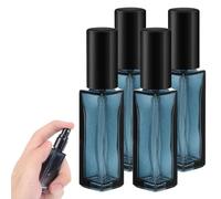 BZKSER Flacon de Parfum Vide en Verre - 5 pcs Vaporisateur Parfum Vide Rechargeable Bleu Dégradé 10ml,Bouteille Vaporisateur de Parfum, Portable Petits Flacons de Parfums avec Spray Délicat
