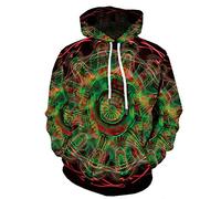 BZNOO Hoodies Unisexe 3D Imprimer Sweats À Capuche Sweat-Shirts Psychédéliques Hommes Sweat Géométrique Imprimé Vertige À Capuche Abstrait À Capuche Imprimé À Capuche Décontracté