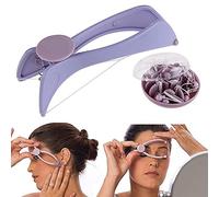 BZOBN Épilateur manuel pour sourcils, visage et corps, violet, épilateur manuel avec outil de filetage