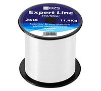 BZS Expert Fishing Line Monofilament Karpfenschnur Braune und klare Monofilamentspulen 4lb 5lb 6lb 8lb 10lb 12lb 15lb 20lb 25lb 30lb 40lb 50lb 60lb (Clear, 0.50mm / 11.4Kg / 25lbs / 467m)