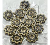 BZSDDY 20PCS 18 * Perles de Porcelaine 18 mm, Perles de Fleurs en céramique pour Fabrication de Boucles d'oreilles, Collier, Artisanat de Bricolage Bracelet, Fabrication de Bijoux