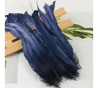 BZSDDY Plumes d'Autruche Colorées - 20 Pièces 25-30 cm, Plumes Teintes pour Artisanat, Plumes de Coq et de Faisan, Décorations Créatives pour Enfants et Loisirs Créatifs