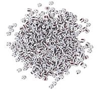 BZSQD 960/1600/4200 pièces de Perles tchèques colorées, Perles de rocaille en Verre rayé Bleu Blanc de 3 à 5 mm pour la Fabrication de Bracelets, l'artisanat pour Enfants, Les Bijoux Faits à la