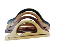 BZSQD Lot de 2 poignées de sac à main en bois en forme de D pour sac à main fait à la main - 30 x 12 cm