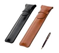 Bztzhm 2 Pièces Etui en Cuir pour Stylo, Pochette de Protection Vintage, Cas Titulaire pour Stylet, Fontaine, Crayon et Stylo Bille Apple