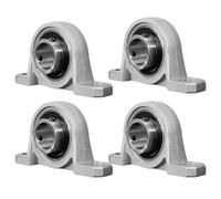Bztzhm 4 Pièces 20 mm Roulement avec Support, Palier d'Arbre en Alliage de Zinc, Bride Alésage Auto, Roulements Alliage de Zinc， Palier Roulement en Alliage, Utilisé pour Fraiseuses, Imprimante 3D