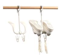 BZVCRTYKL Séchoir à Chaussures Multifonctionnel Coupe-Vent à Double Crochet for Balcon for Suspendre des Chaussures Le séchoir à Chaussures Peut pivoter et ranger/223