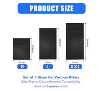Bzzerumy Lot de 3 protections de cadre de vélo - Accessoires de porte-vélos - Protection de cadre pour Thule, Dometic et Smev - Accessoires universels de vélo - Protection de transport