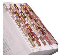 Bzzerumy Notes autocollantes pour Bible, livres d'études et bureau, Lot de 6 unité, Onglets d'index autocollants, Marqueurs de page, Transparent, Rectangulaire