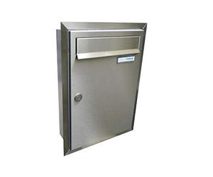 C-01 LETTERBOX24.de Boîte aux lettres encastrable en acier inoxydable