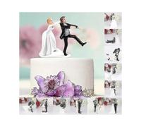 (C)12 Style Fashion Synthetic Resin Bride&groom Figurine Wedding Cake Topper Craft