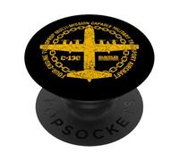 C-130 Hercules Avion de Transport Militaire Multi-Mission PopSockets PopGrip Adhésif