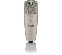 Behringer C-1U Microphone à Condensateur de Studio USB, Compatible PC et Mac