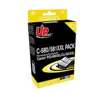 C-580/581XXL pack - Pack de 5 - noir, jaune, cyan, magenta - compatible - remanufacturé - cartouche d'encre (alternative pour : Canon CLI-581XXL,