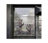 (C(A et B))Autocollant mural 3D main fantôme Halloween Papier peint amovible auto-adhésif Atmosphère