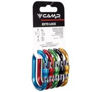 Camp – Mousquetons Rack Pack Ekto Lock – Pack de 5 à vis en aluminium – Vert