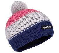 C.A.M.P. - Women's Pom Beanie - Bonnet - One Size - night blue / grey / magenta