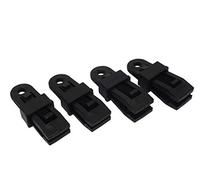C.A.O. - 4 Clips œillets - Couleur Noir - Longueur 8,5 cm - Largeur 3 cm
