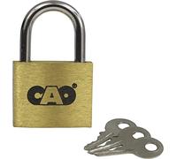 C.A.O. - Cadenas à clé en Laiton - Longueur 3,1 cm - Largeur 2 cm - Hauteur 0,7 cm