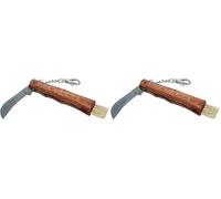 C.A.O. - Couteau Champignons en INOX - Longueur 21 cm (Ouvert) 13,5 (fermé) 7 cm (Lame)