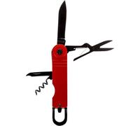 C.A.O. Couteaux Multifonction en Inox, Rouge