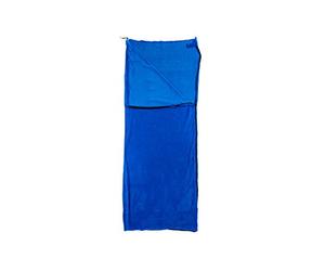 C.A.O. - Couvertures Premium Polar en 100% Polyester - Couleur Bleu - Longueur 185 cm - Largeur 80 cm (Sac de Couchage) - 160 cm (Plaid) - Diamètre ø 16 cm x H29 cm