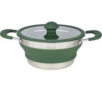 C.A.O. - Faitouts "FLEX'COOK" 1,5 litres en Silicone & Inox - Couleur Vert - Longueur 31 cm - Largeur 22 cm - Hauteur 10 cm
