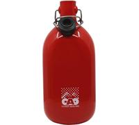 C.A.O. - Gourde carrée 1 litre en Aluminium - Couleur Rouge - Longueur 9,4 cm - Largeur 7,4 cm - Hauteur 24 cm