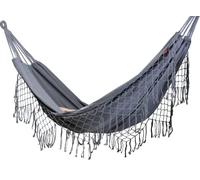 C.A.O. - Hamac Boheme en Coton - Couleur Gris foncé - Longueur 255 cm - Largeur 80 cm