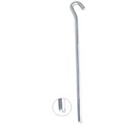 C.A.O. - Lot de 6 Piquets Fils Extra Fort en Acier galvanisé - Longueur 23 cm - Diamètre ø 7 mm