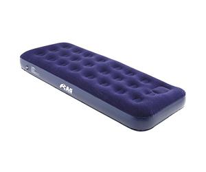 C.A.O. - Matelas floqué avec gonfleur intégré en Coton PVC - Couleur Bleu Marine