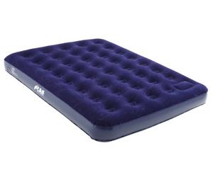 C.A.O. - Matelas floqué avec gonfleur intégré en Coton PVC - Couleur Bleu Marine - Longueur 180 cm - Largeur 130 cm - Hauteur 22 cm
