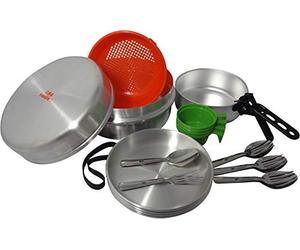 C.A.O. - Popote CAMPEMENT 4 Personnes 4,5 litres en Aluminium - Hauteur 14 cm - Diamètre ø 24,5 cm