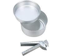 C.A.O. - Popote randonnée PM 0,50 litres en Aluminium - Hauteur 8 cm - Diamètre ø 11,5 cm, Argenté.