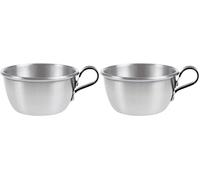 C.A.O. - Quart conique 25 cl en Aluminium - Hauteur 5 cm - Diamètre ø 9 cm (haut) (Lot de 2)