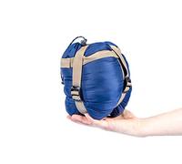 C.A.O. - Sac de Couchage Compact en Extérieur : Nylon 290T imperméabilisé Doublure : Coton 240T Garnissage : Fibre de Soie 80g/m² - Couleur Bleu - Longueur 200 cm - Largeur 80 cm