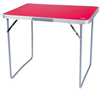 C.A.O. - Table de Camp en Aluminium - Couleur Rouge - Longueur 80 cm - Largeur 60 cm - Hauteur 70 cm - Diamètre ø 8 cm