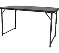 C.A.O. - Table Double en Cadre Aluminium/Plateau Fibre de Bois (MDF) - Couleur Noire - Longueur 120 cm - Largeur 60 cm - Hauteur Réglable 55 ou 68 cm