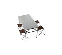 CAO Table avec 4 sièges - Aluminium - 120x60x70cm