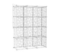 C&AHOME Organiseur de Rangement à 12 Cubes, Armoire de Placard | étagères modulaires, bacs de rangement, organisateur de placard, le bureau, le salon, 36,6" L x 12,4" l x 36,6" H, noir